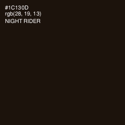 #1C130D - Night Rider Color Image